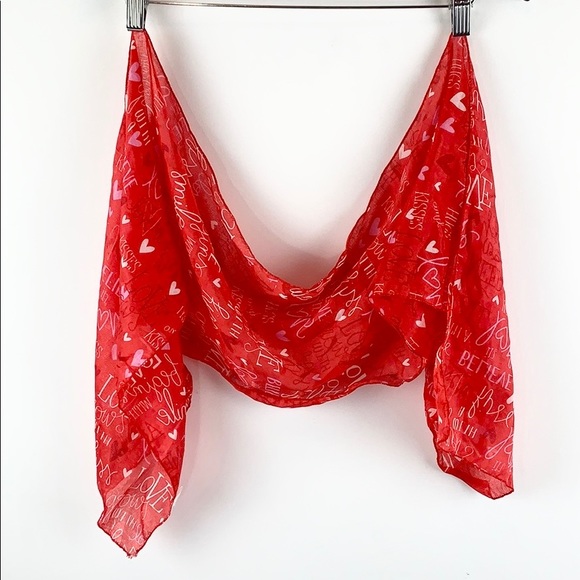 ❤️Hearts on Fire Red Shades BUNDLE Mixed Scarves❤️ - Picture 16 of 16